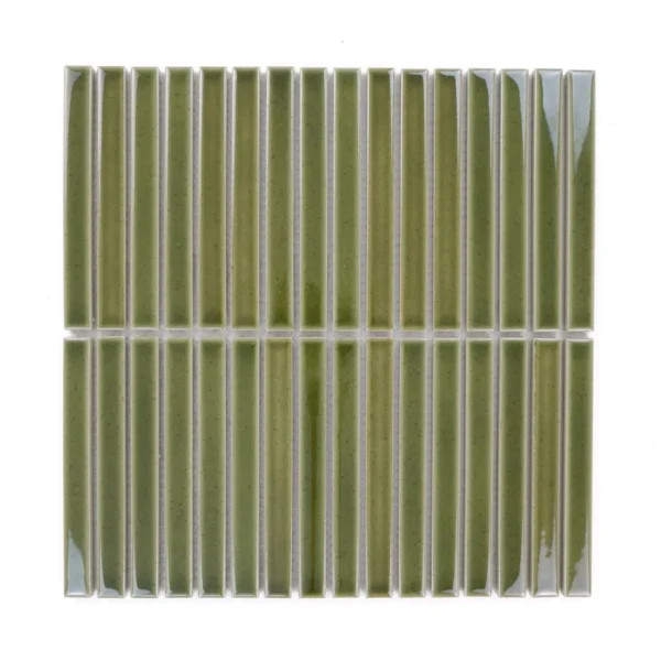 mozaika STICK OLIVE POŁYSK - RAW DECOR 291,5 x 292,5 mm