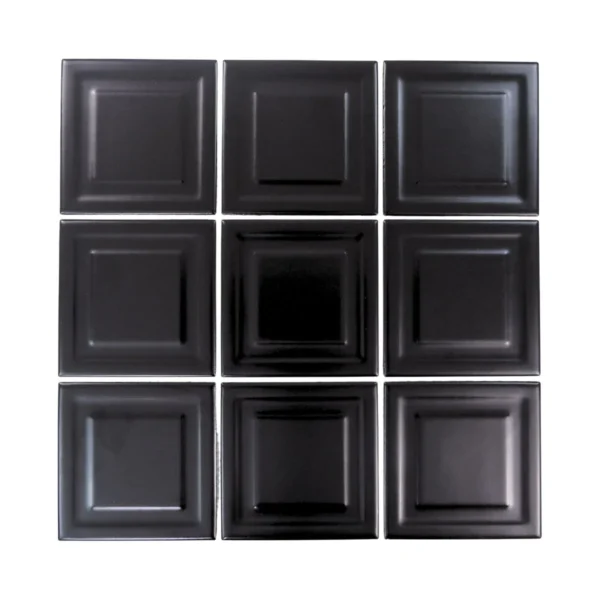 mozaika FRAME CZARNY MAT - RAW DECOR 296,0 x 296,0 mm